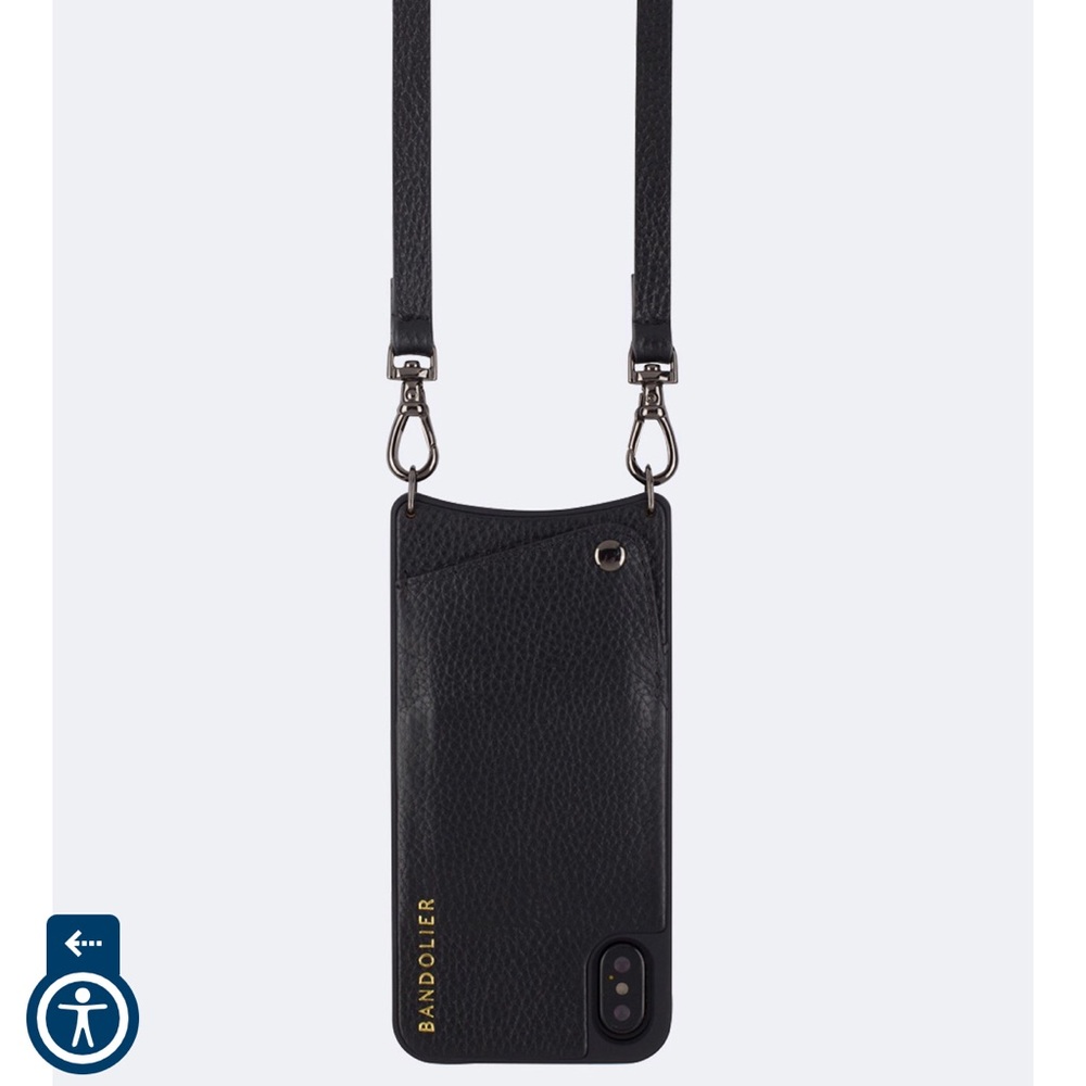 2 Bandolier crossbody phone case black iPhone8plus